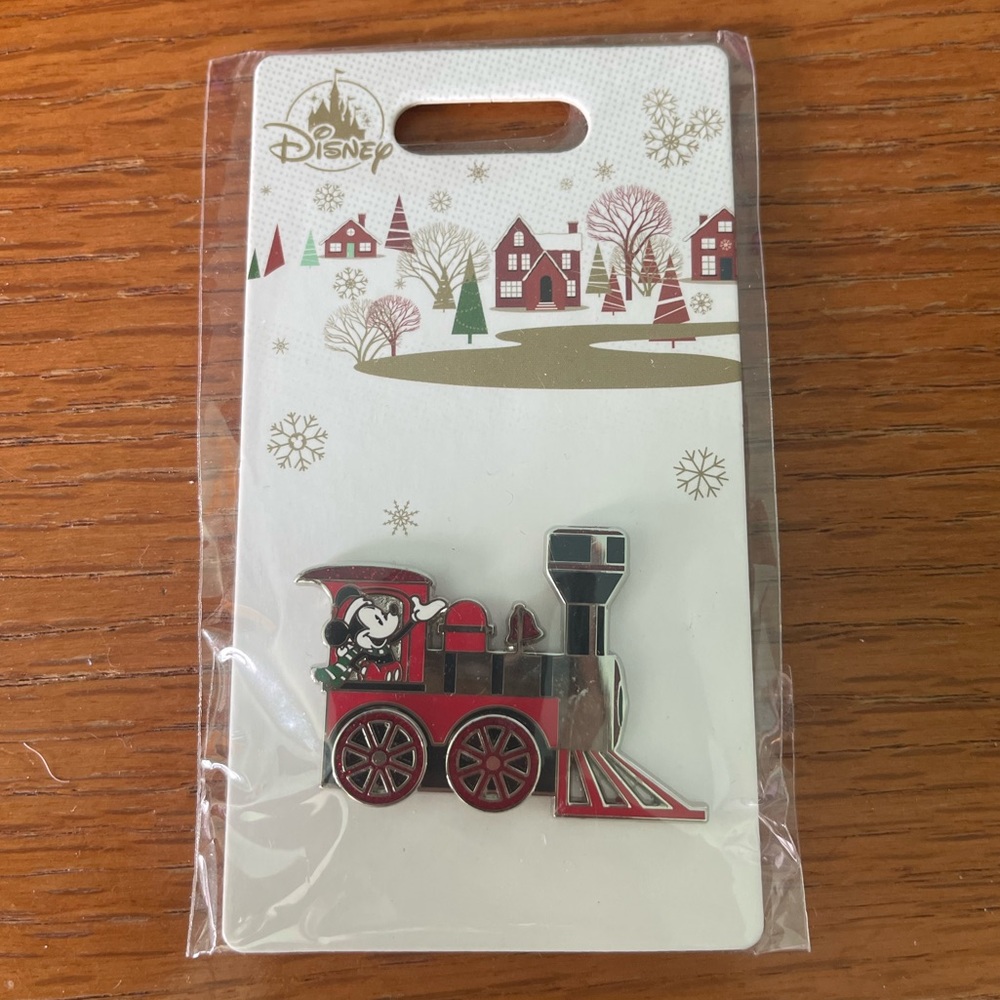 2019 Disney Parks Christmas Mickey Train trading pin. New. Still in plastic.